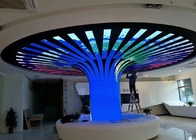 อุโมงค์โฆษณาแบบซอฟต์โมดูลจอแสดงผล LED สีเต็มรูปแบบในร่มที่ยืดหยุ่น