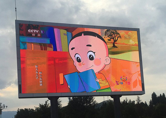 P4 P5 P8 P10 Outdoor Full Color Led Display ความสว่างสูง 6000cd