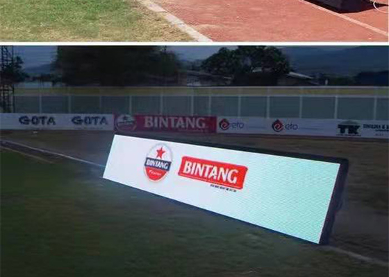 SMD3535 จอแสดงผล LED สีเต็มรูปแบบกลางแจ้ง IP65 Football Led Billboard