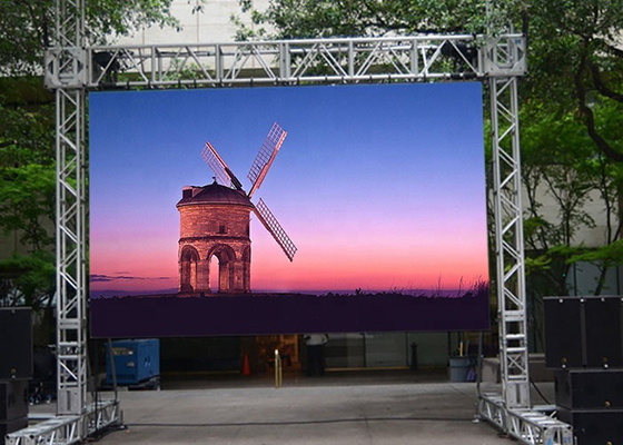 HD P3.91 IP65 จอแสดงผล LED กันน้ำกลางแจ้งอลูมิเนียมหล่อขึ้นรูป