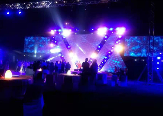 3.91 มม. 4.81 มม. RGB เช่าจอ LED ในร่มนำบอร์ดแสดงการเคลื่อนย้าย