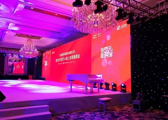 มุมมองภาพขนาดใหญ่ จอทีวี LED ฉากหลังเวทีขนาดใหญ่ จอแสดงผล LED