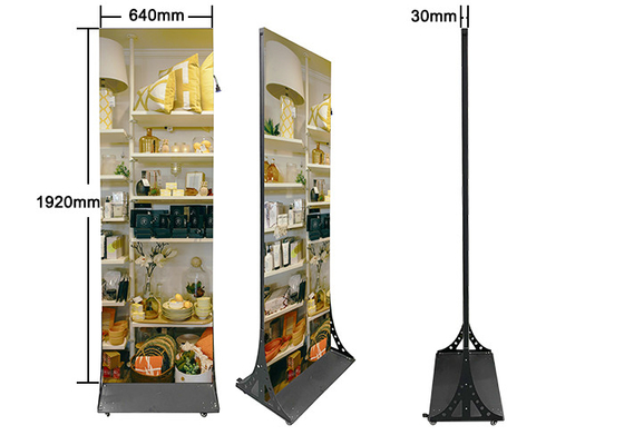 All-in-one Double-sided Ultra Thin Poster LED Screen Indoor ถ่ายต่อได้