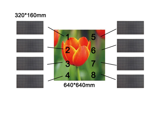 หน้าจอ LED ให้เช่าภายในและภายนอก P2.5 P3.07 P4 640*640mm อัลลูมิเนียม