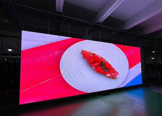 วัสดุเหล็กสแตนเลสน้ําหนักเบา หน้าจอ LED ข้างนอก SMD1921 สําหรับโฆษณา