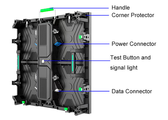 7680Hz อัตราการปรับปรุงสูง P2.6 หน้าจอ LED ในภายในที่เช่า