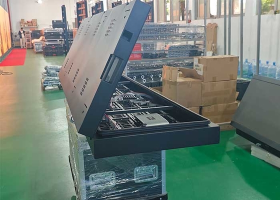 P4 แสงสว่างสูง Outdoor Electronic Advertising หน้าจอ Flip Box