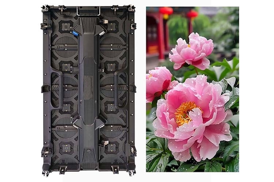 P4.8 HD เช่าจอ LED 16 บิต สีเทา 7680Hz อัตราการอัพธรใหม่สําหรับเวทีและจอขายปลีกแบบไดนามิก