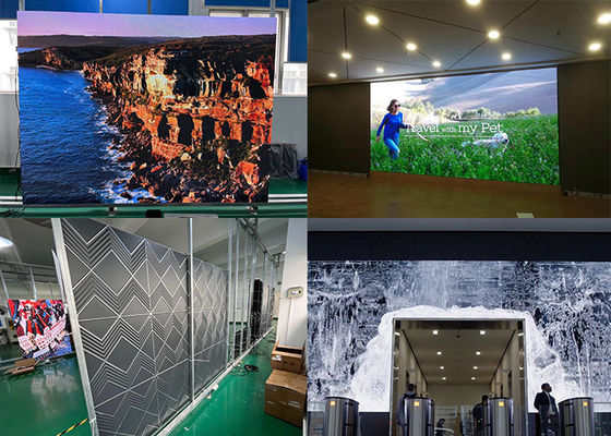 การผสมผสานแบบไร้รอย 640 * 640 มม ภายใน LED วิดีโอวอลล์สําหรับห้องควบคุมโรงภาพยนตร์
