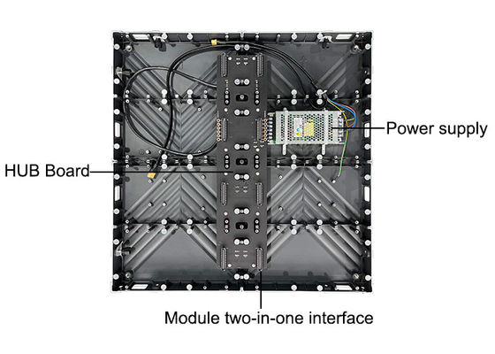 การผสมผสานแบบไร้รอย 640 * 640 มม ภายใน LED วิดีโอวอลล์สําหรับห้องควบคุมโรงภาพยนตร์