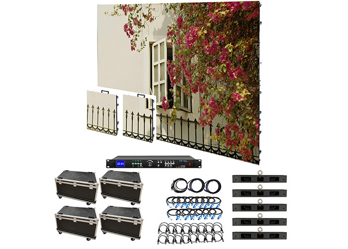 สเตจเช่าจอ LED P1.95 P2.6 P2.97 P3.91 500*500 มม โมดูลการเชื่อมต่อแบบแข็ง