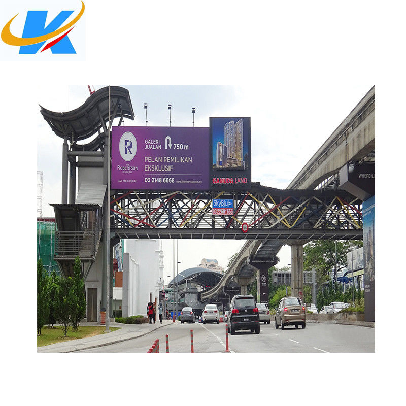 จอแสดงผลวิดีโอ LED กลางแจ้งความสว่างสูงหน้าจอโฆษณา P6 สีเต็มรูปแบบ